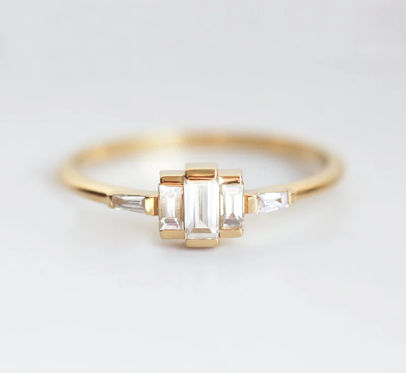 Lisa Baguette Diamond Ring