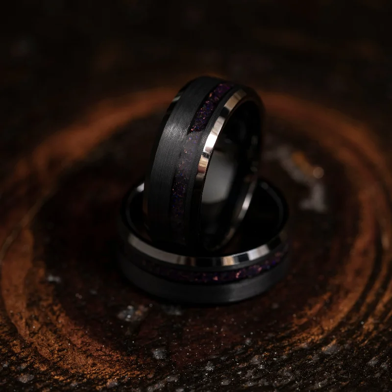 Must-Have Jewelry At Unbelievable Discounts "Artemis" Black Opal x Black Tungsten Ring Must-Have Jewelry At Unbelievable Discounts "Artemis" Black Opal x Black Tungsten Ring