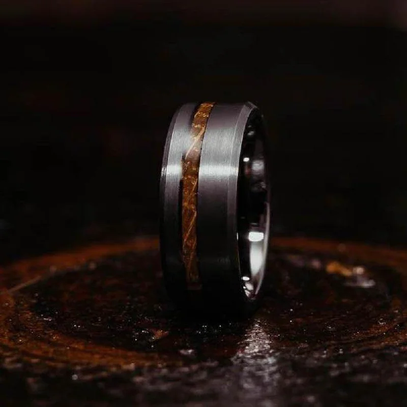 Breathtaking Jewelry At Limited-Time Savings "Artemis" Whisky x Gunmetal Tungsten Ring Breathtaking Jewelry At Limited-Time Savings "Artemis" Whisky x Gunmetal Tungsten Ring