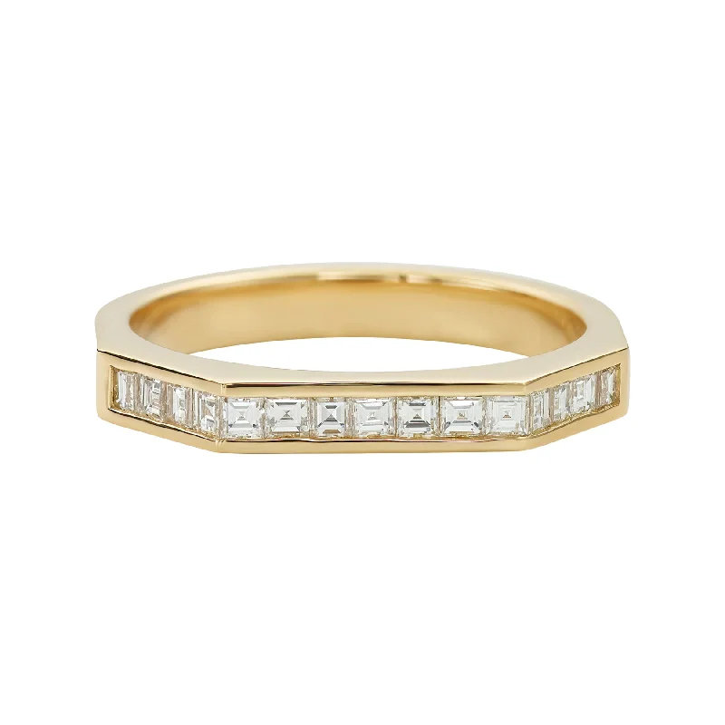 Stunning Statement Jewelry, Unbeatable Discounts Carre cut Diamond Band - White carre cut Wedding Ring Stunning Statement Jewelry, Unbeatable Discounts Carre cut Diamond Band - White carre cut Wedding Ring