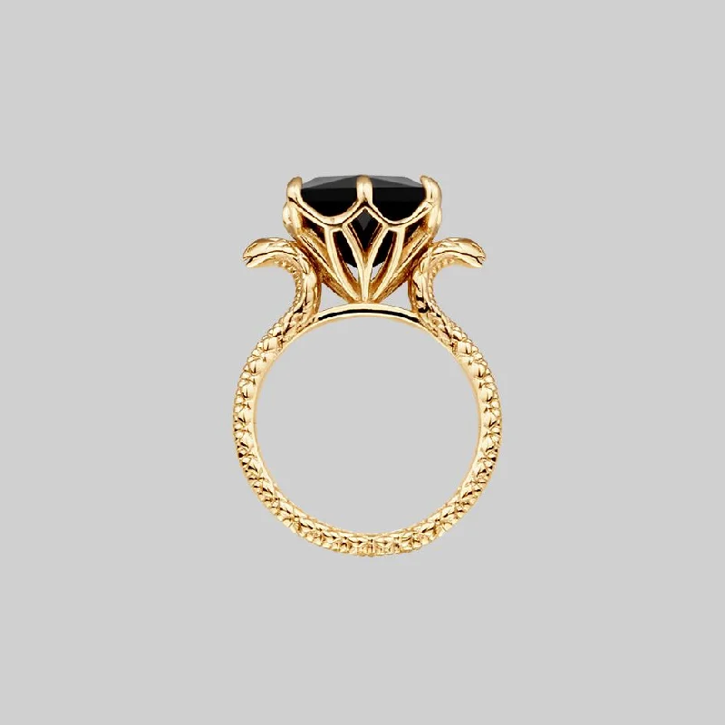 Exclusive Jewelry Sale – Grab Timeless Pieces Now BITTERSWEET. Double Serpent Onyx Ring - Gold Exclusive Jewelry Sale – Grab Timeless Pieces Now BITTERSWEET. Double Serpent Onyx Ring - Gold
