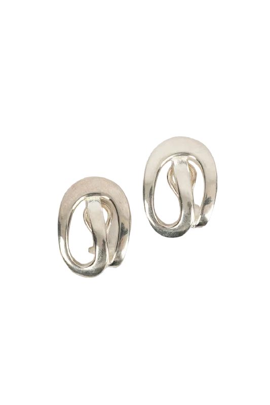 Boucles d'oreilles en argent Chanel