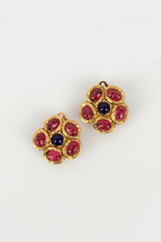 Boucles d'oreilles fleurs Chanel