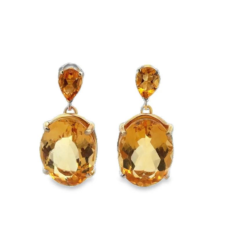 Shop Stylish Jewelry Now And Save Big Citrine Earrings in Yellow Gold