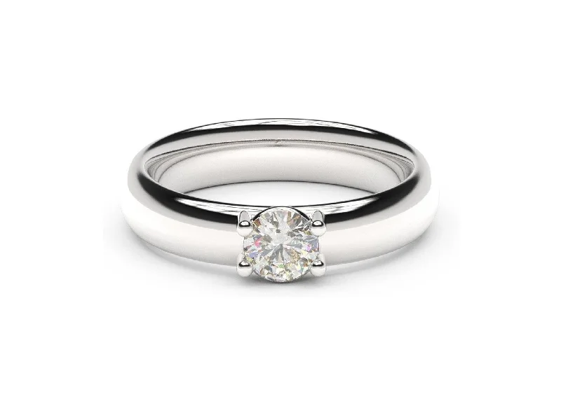 Affordable Luxury Jewelry For Every Occasion Contemporary Engagement Ring, White Gold & Platinum