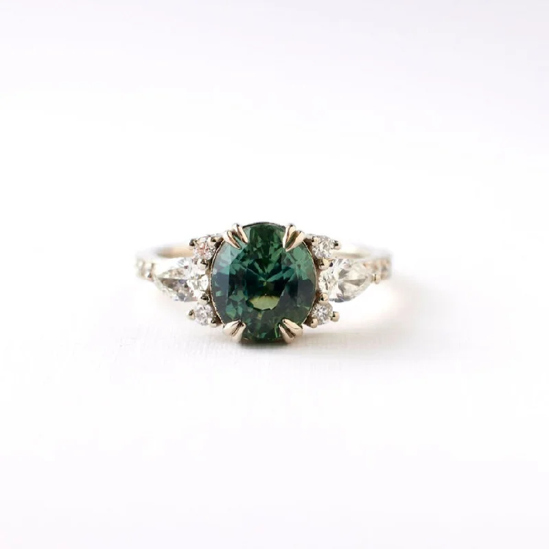 Holiday Jewelry Sale – Perfect Gifts At Great Prices Rosalind Ring - 2.56 Carat Green Oval Sapphire