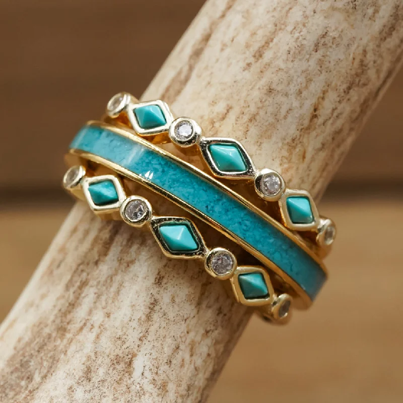 Shop Signature Jewelry Styles At Exclusive Prices The Gold Tulum Sierra Stacker Set