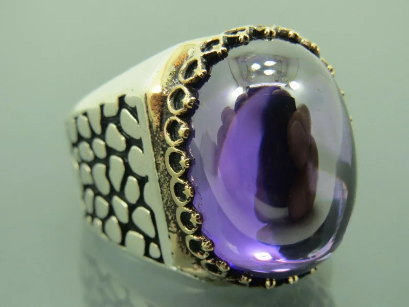Get The Sparkle You Love At Prices You Adore Turkish Handmade Jewelry 925 Sterling Silver Amethyst Stone Mens Rings Get The Sparkle You Love At Prices You Adore Turkish Handmade Jewelry 925 Sterling Silver Amethyst Stone Mens Rings