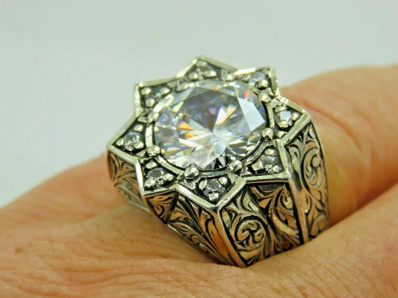Everyday Jewelry Essentials Now On Sale Turkish Handmade Jewelry 925 Sterling Silver Zircon Stone Engraved Mens Rings Everyday Jewelry Essentials Now On Sale Turkish Handmade Jewelry 925 Sterling Silver Zircon Stone Engraved Mens Rings