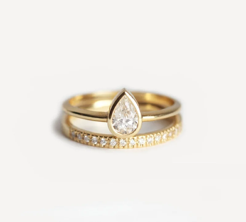 Once-A-Year Jewelry Deals – Shop Before They’Re Gone Diamond Engagement Ring Set With Pave Diamond Wedding Band Once-A-Year Jewelry Deals – Shop Before They’Re Gone Diamond Engagement Ring Set With Pave Diamond Wedding Band