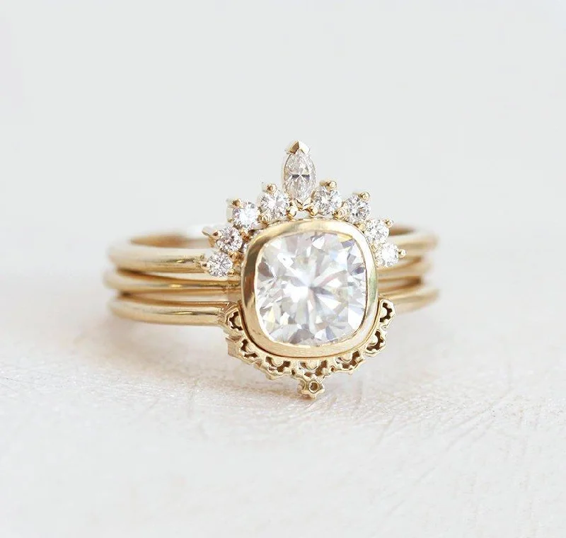 Personalized Jewelry At Special Discount Rates Diamond Ring, Moissanite Ring Set