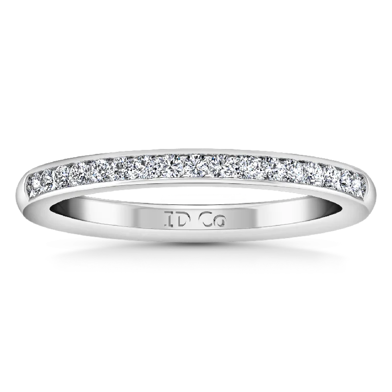Versatile Layering Jewelry For Effortless Chic Diamond Wedding Band Devon 0.51 Cts 14K White Gold Versatile Layering Jewelry For Effortless Chic Diamond Wedding Band Devon 0.51 Cts 14K White Gold
