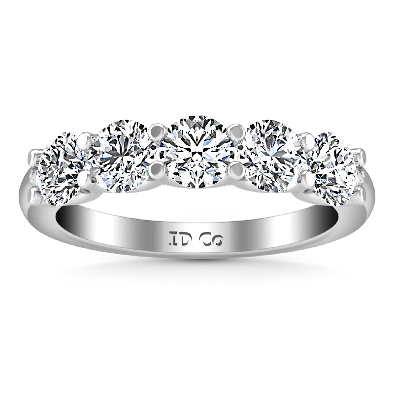 Diamond Wedding Band Jenny 0.25 Cts 14K White Gold