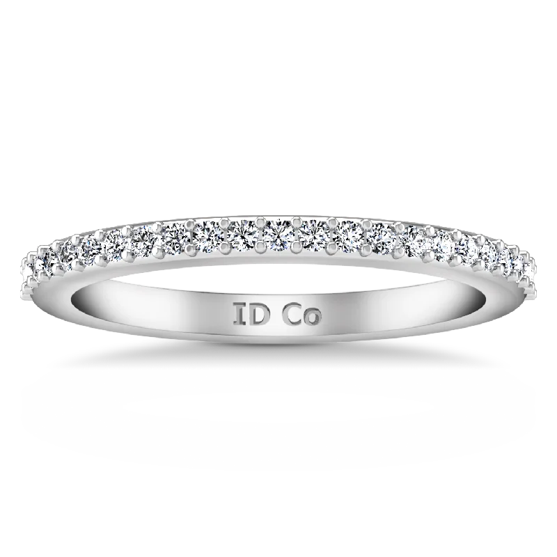 Diamond Wedding Band Juliette 0.2 Cts 14K White Gold