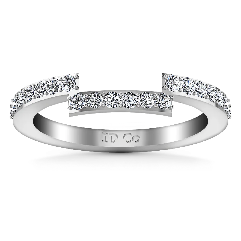 Diamond Wedding Band Michelle 0.42 Cts 14K White Gold