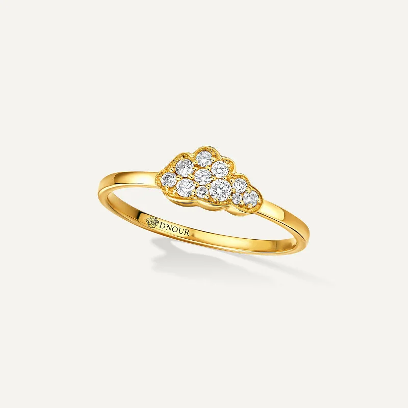 Final Call For Exquisite Jewelry At Reduced Rates Allusia Love Mini 18K Gold Ring w. Diamonds Final Call For Exquisite Jewelry At Reduced Rates Allusia Love Mini 18K Gold Ring w. Diamonds