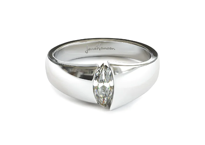 Elegant Jewelry At Unbeatable Prices – Shop Today The Jens Hansen Marquise Diamond Ring, White Gold & Platinum