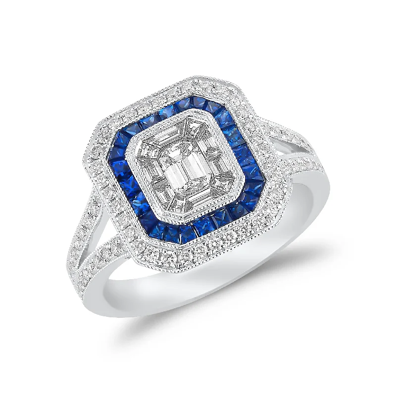 Holiday Jewelry Sale – Perfect Gifts At The Best Prices Emerald Cut Diamond and Sapphire Engagement Ring Holiday Jewelry Sale – Perfect Gifts At The Best Prices Emerald Cut Diamond and Sapphire Engagement Ring