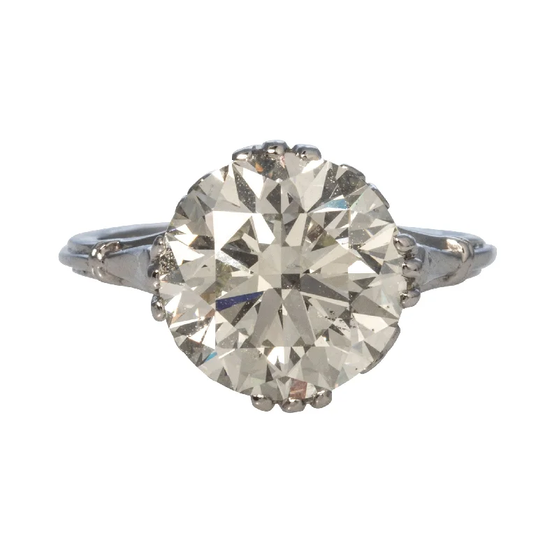 Shine Bright With Our Special Jewelry Promotions Estate 5ct Round Brilliant Diamond Platinum Engagement Ring Shine Bright With Our Special Jewelry Promotions Estate 5ct Round Brilliant Diamond Platinum Engagement Ring