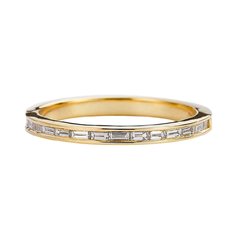 Classic And Modern Jewelry Styles On Sale Eternity Wedding Ring with Baguette Diamonds - Art Deco Style Wedding Band Classic And Modern Jewelry Styles On Sale Eternity Wedding Ring with Baguette Diamonds - Art Deco Style Wedding Band