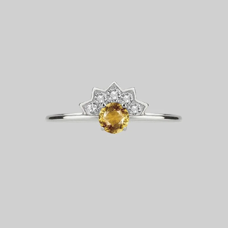 Unmissable Jewelry Discounts – Elevate Your Look For Less FLAPPER. Citrine Sunburst Silver Ring Unmissable Jewelry Discounts – Elevate Your Look For Less FLAPPER. Citrine Sunburst Silver Ring