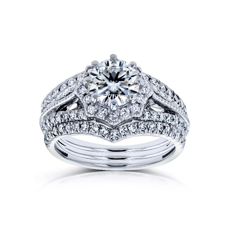 Limited-Time Jewelry Sale – Elegant Styles At Less Web Halo Dual Bands Bridal Set (Natural Diamond Sides) - Multiple Options Limited-Time Jewelry Sale – Elegant Styles At Less Web Halo Dual Bands Bridal Set (Natural Diamond Sides) - Multiple Options