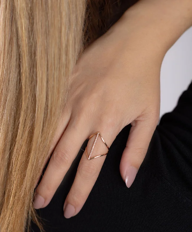 Jewelry Deals That Outshine The Rest Mirror Open 18K Gold, Whitegold or Rosegold Ring w. Diamonds Jewelry Deals That Outshine The Rest Mirror Open 18K Gold, Whitegold or Rosegold Ring w. Diamonds