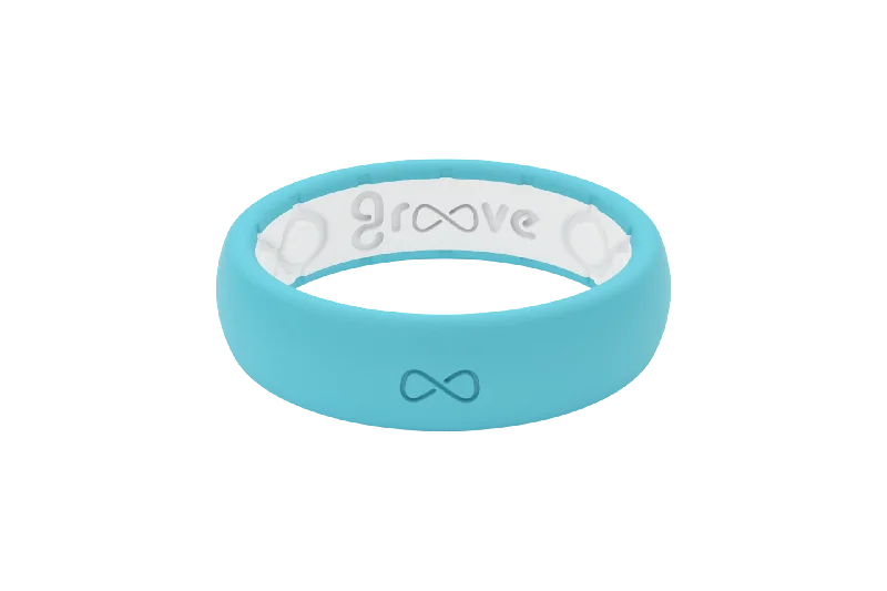 Personalized Engraved Jewelry For Meaningful Gifts Solid Turquoise Thin Ring