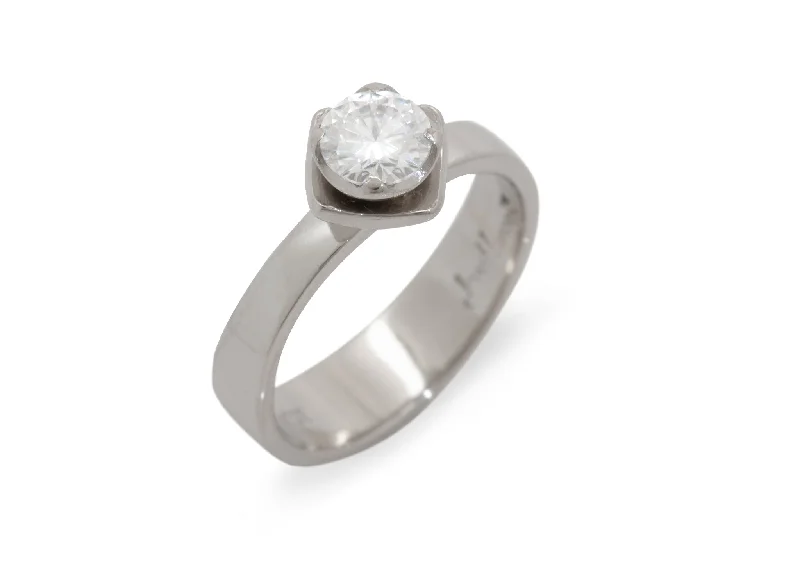 Big Discounts On Elegant Jewelry Collections Iconic Jens Flower Ring, White Gold & Platinum Big Discounts On Elegant Jewelry Collections Iconic Jens Flower Ring, White Gold & Platinum