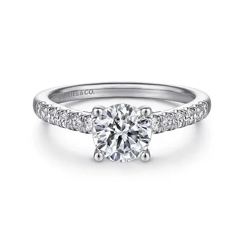 Trending Jewelry Styles Now At Limited-Time Discounts Jones - 14K White Gold Round Diamond Engagement Ring (Setting Only) Trending Jewelry Styles Now At Limited-Time Discounts Jones - 14K White Gold Round Diamond Engagement Ring (Setting Only)