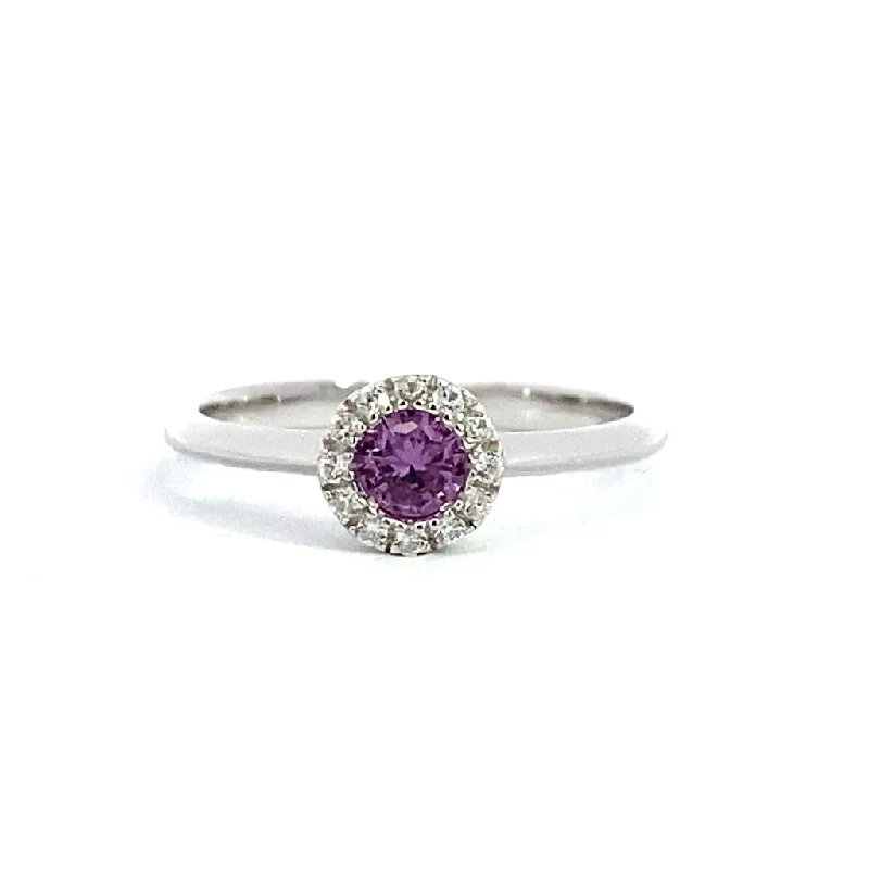 Personalized Jewelry Sale – Meaningful Gifts At Great Prices June Birthstone Ring: Sterling Silver Synthetic Alexandrite Halo Ring