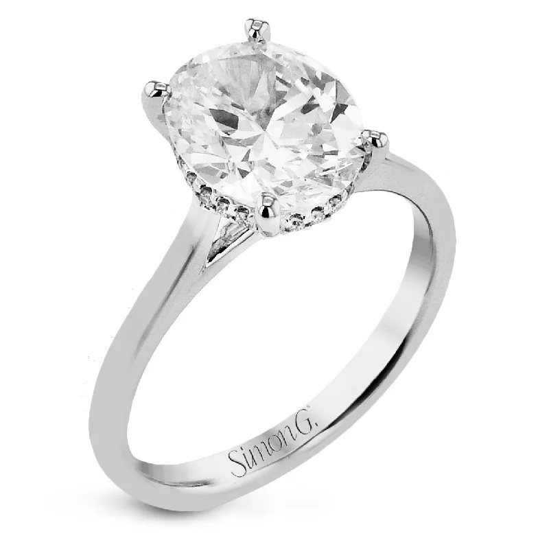 Elegant Jewelry At Unbeatable Prices – Shop Today Oval-cut Hidden Halo Engagement Ring in 18k Gold with Diamonds Elegant Jewelry At Unbeatable Prices – Shop Today Oval-cut Hidden Halo Engagement Ring in 18k Gold with Diamonds