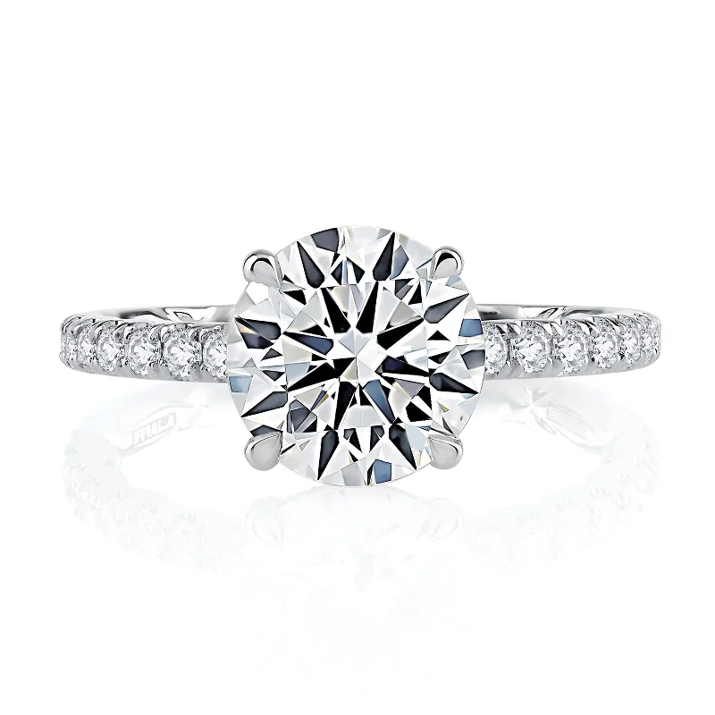 Diamond Semi Mount Ring | 14k White (1.00ct Head)