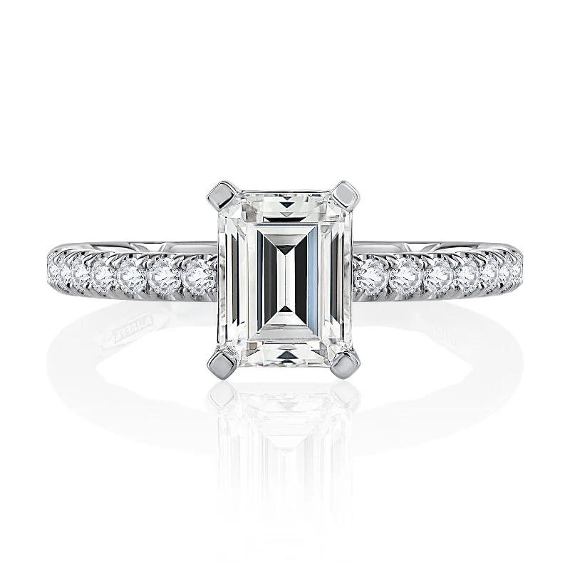 Diamond Semi Mount Ring | 14k White (1.00ct Head)