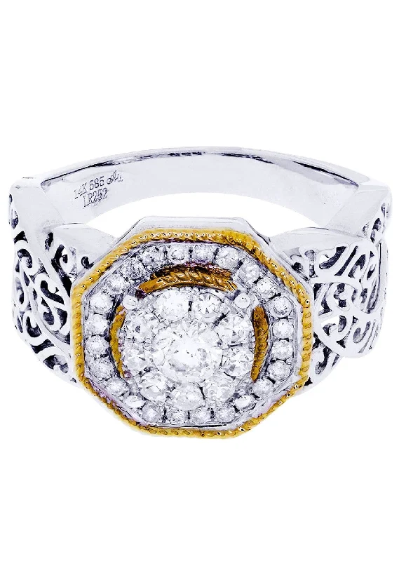 Shop Fine Jewelry With Amazing Deals White Gold Mens Diamond Ring| 0.84 Carats| 7.65 Grams Shop Fine Jewelry With Amazing Deals White Gold Mens Diamond Ring| 0.84 Carats| 7.65 Grams