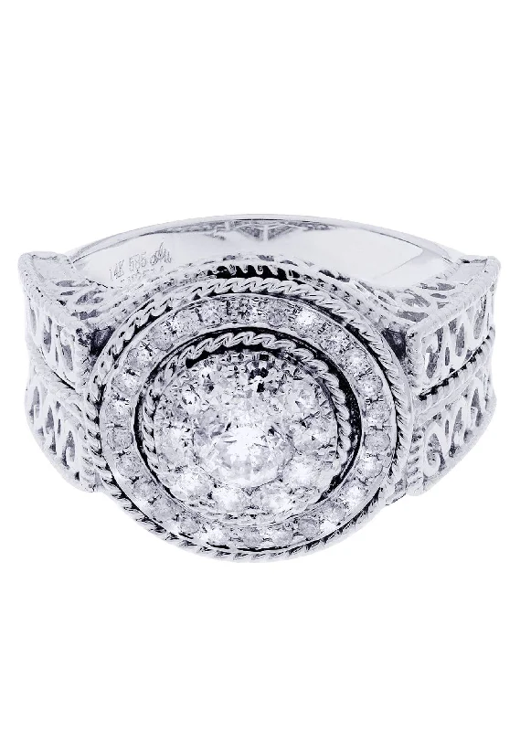 High-End Sparkle, Low-End Prices – Jewelry Sale Live White Gold Mens Diamond Ring| 1.04 Carats| 8.41 Grams High-End Sparkle, Low-End Prices – Jewelry Sale Live White Gold Mens Diamond Ring| 1.04 Carats| 8.41 Grams