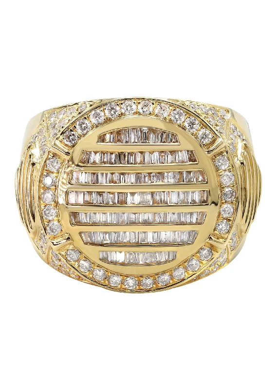 Mens Diamond Ring | 1.4 Carats | 12.29 Grams