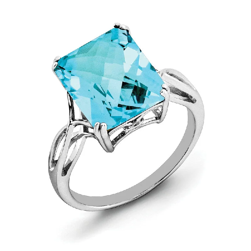 Must-Have Jewelry Pieces At Reduced Prices Octagonal Light Blue Topaz Ring in Sterling Silver Must-Have Jewelry Pieces At Reduced Prices Octagonal Light Blue Topaz Ring in Sterling Silver