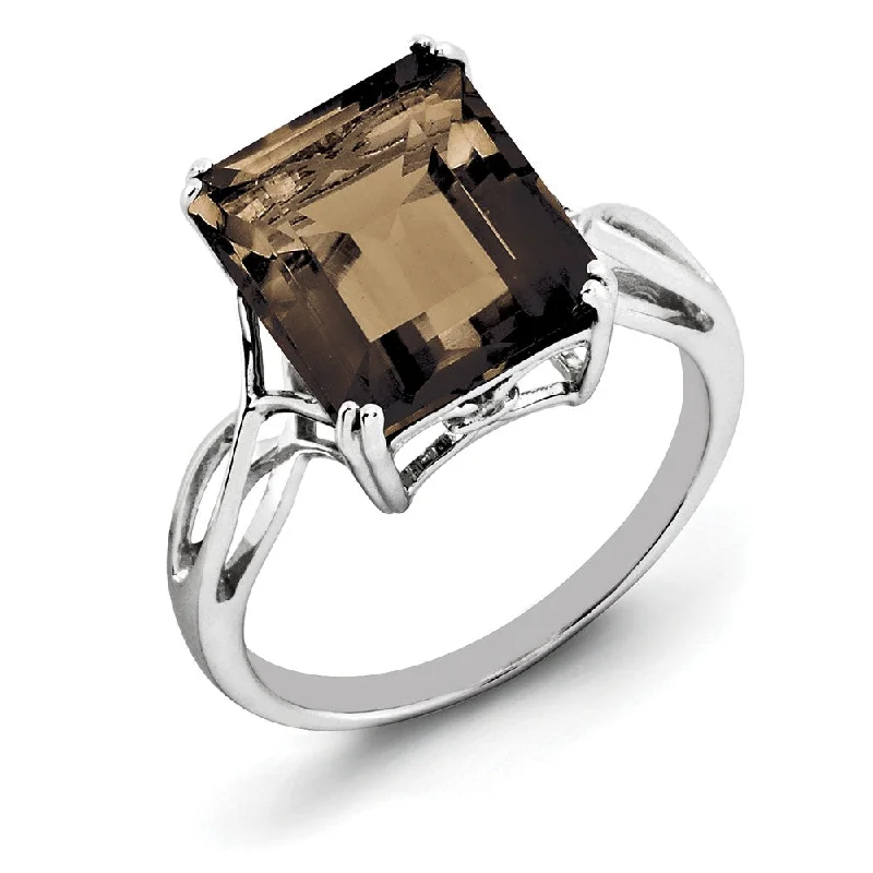 Holiday Jewelry Sale – Perfect Gifts At Great Prices Octagonal Smokey Quartz Ring in Sterling Silver Holiday Jewelry Sale – Perfect Gifts At Great Prices Octagonal Smokey Quartz Ring in Sterling Silver