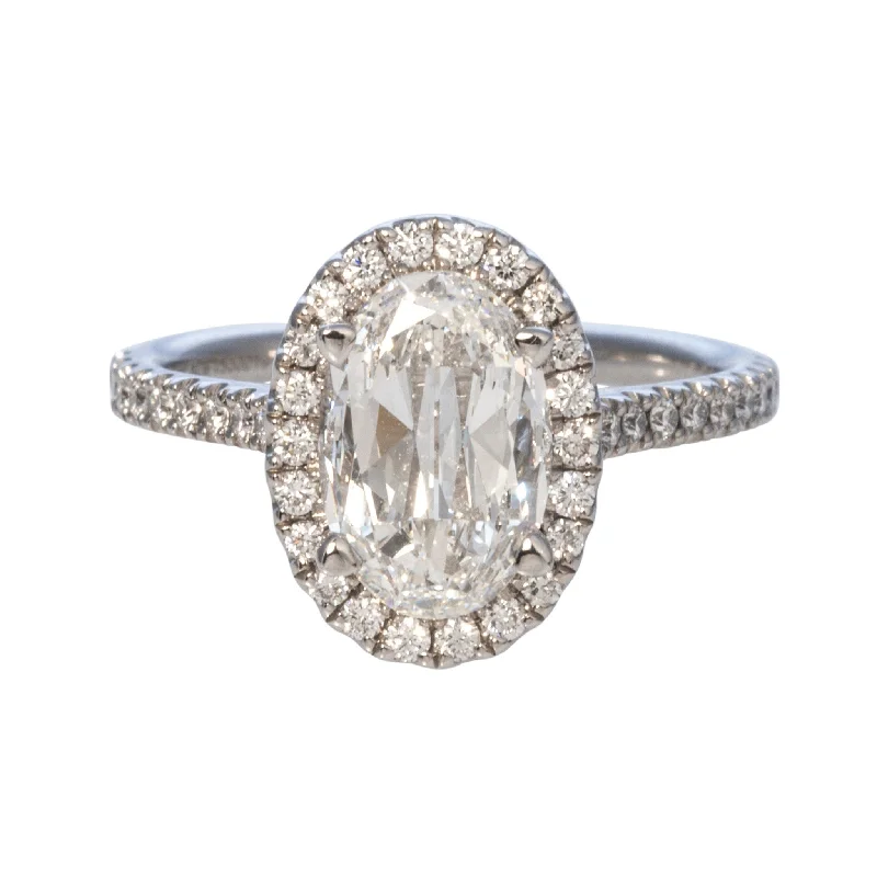 Handcrafted Jewelry Sale – Unique Designs At Low Prices 1.5ct Oval Brilliant Diamond Pavé Halo 14K Gold Engagement Ring Handcrafted Jewelry Sale – Unique Designs At Low Prices 1.5ct Oval Brilliant Diamond Pavé Halo 14K Gold Engagement Ring