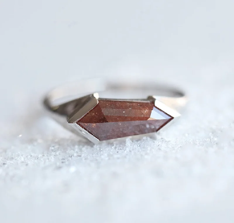 Big Discounts On Elegant Jewelry Collections Gianna Red Diamond Shield Ring