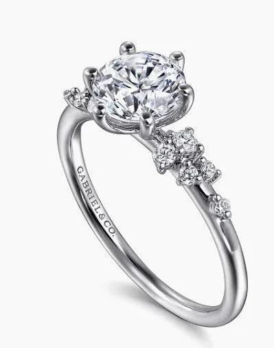 Huge Savings On Premium Jewelry Styles Reena - 14K White Gold Round Diamond Engagement Ring (Setting Only) Huge Savings On Premium Jewelry Styles Reena - 14K White Gold Round Diamond Engagement Ring (Setting Only)