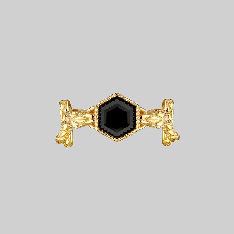 Don't Miss Out On Jaw-Dropping Jewelry Discounts RELINQUISH. Snakes & Onyx Ring - Gold Don't Miss Out On Jaw-Dropping Jewelry Discounts RELINQUISH. Snakes & Onyx Ring - Gold