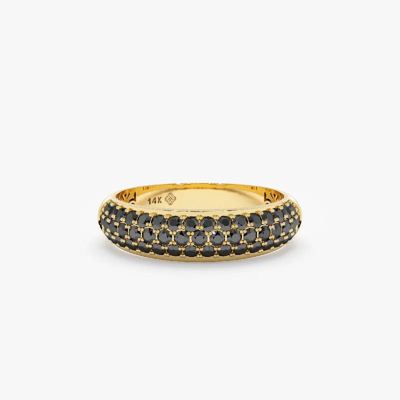 Timeless Elegance At Unbelievable Discounts Round Black Diamond Half Eternity Ring, Alejandra Timeless Elegance At Unbelievable Discounts Round Black Diamond Half Eternity Ring, Alejandra