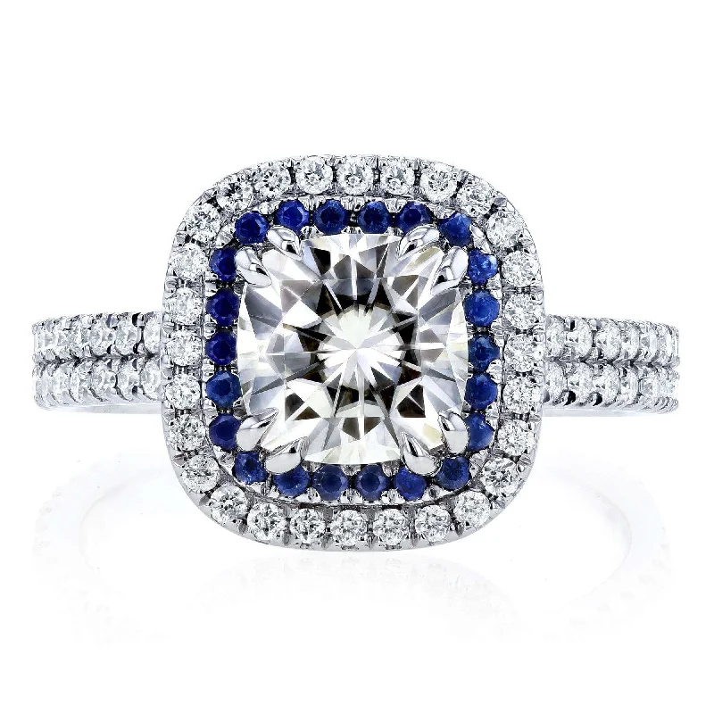 Bohemian-Inspired Jewelry For Free-Spirited Fashion Sapphire Trim Halo