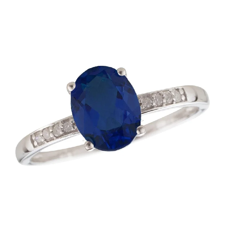 Discounted Jewelry For A Glamorous Look September Birthstone Rings: 14K White Gold Diamond And Sapphire Ring Discounted Jewelry For A Glamorous Look September Birthstone Rings: 14K White Gold Diamond And Sapphire Ring
