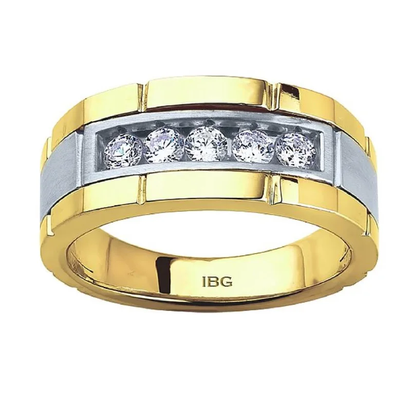 Elegant Designs, Unbeatable Discounts – Shop Jewelry Now Signature 1/2 CTW Diamond Wedding Ring in 14KT White and Yellow Gold Elegant Designs, Unbeatable Discounts – Shop Jewelry Now Signature 1/2 CTW Diamond Wedding Ring in 14KT White and Yellow Gold