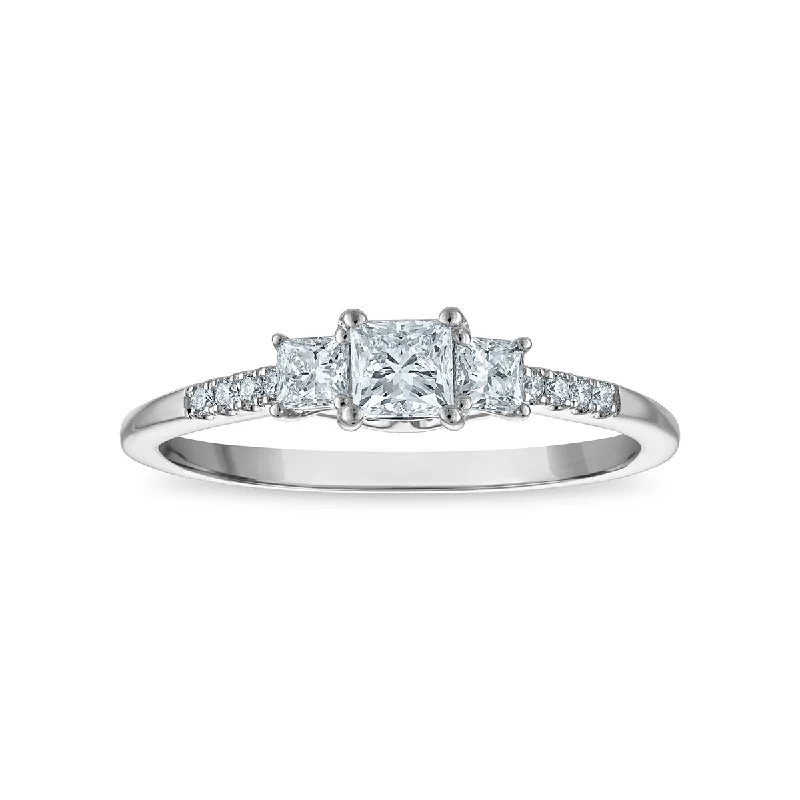 Limited-Time Offer On Elegant Jewelry Pieces Signature EcoLove 1/2 CTW Lab Grown Diamond Ring in 14KT White Gold Limited-Time Offer On Elegant Jewelry Pieces Signature EcoLove 1/2 CTW Lab Grown Diamond Ring in 14KT White Gold