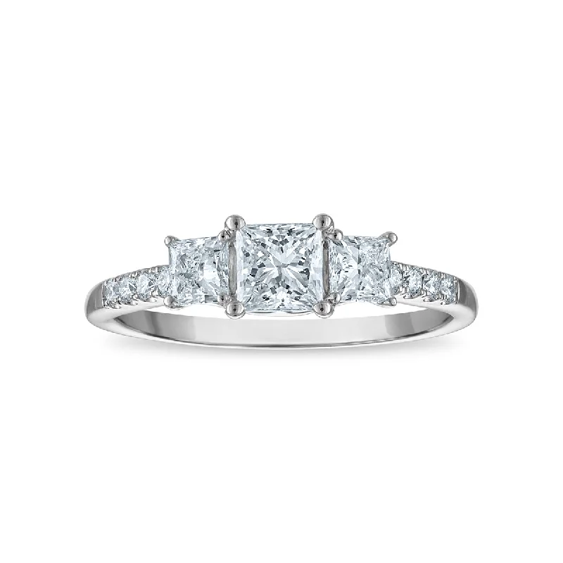 Signature EcoLove 1 CTW Lab Grown Diamond Ring in 14KT White Gold