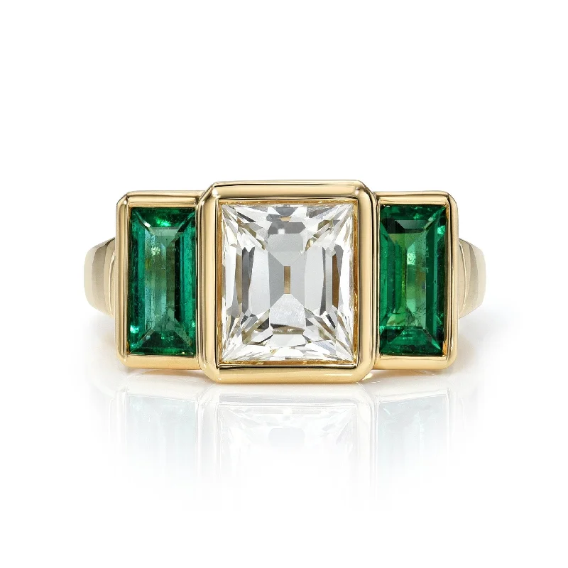 Final Call For Exquisite Jewelry At Reduced Rates Single Stone Amelia Ring with Emeralds